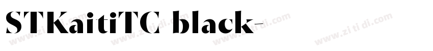 STKaitiTC black字体转换